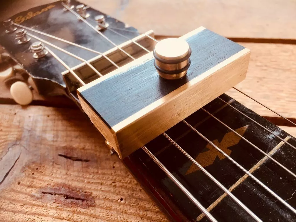 Brass Capo Dobro Resonator Weissenborn Lap Steel By Woodshed