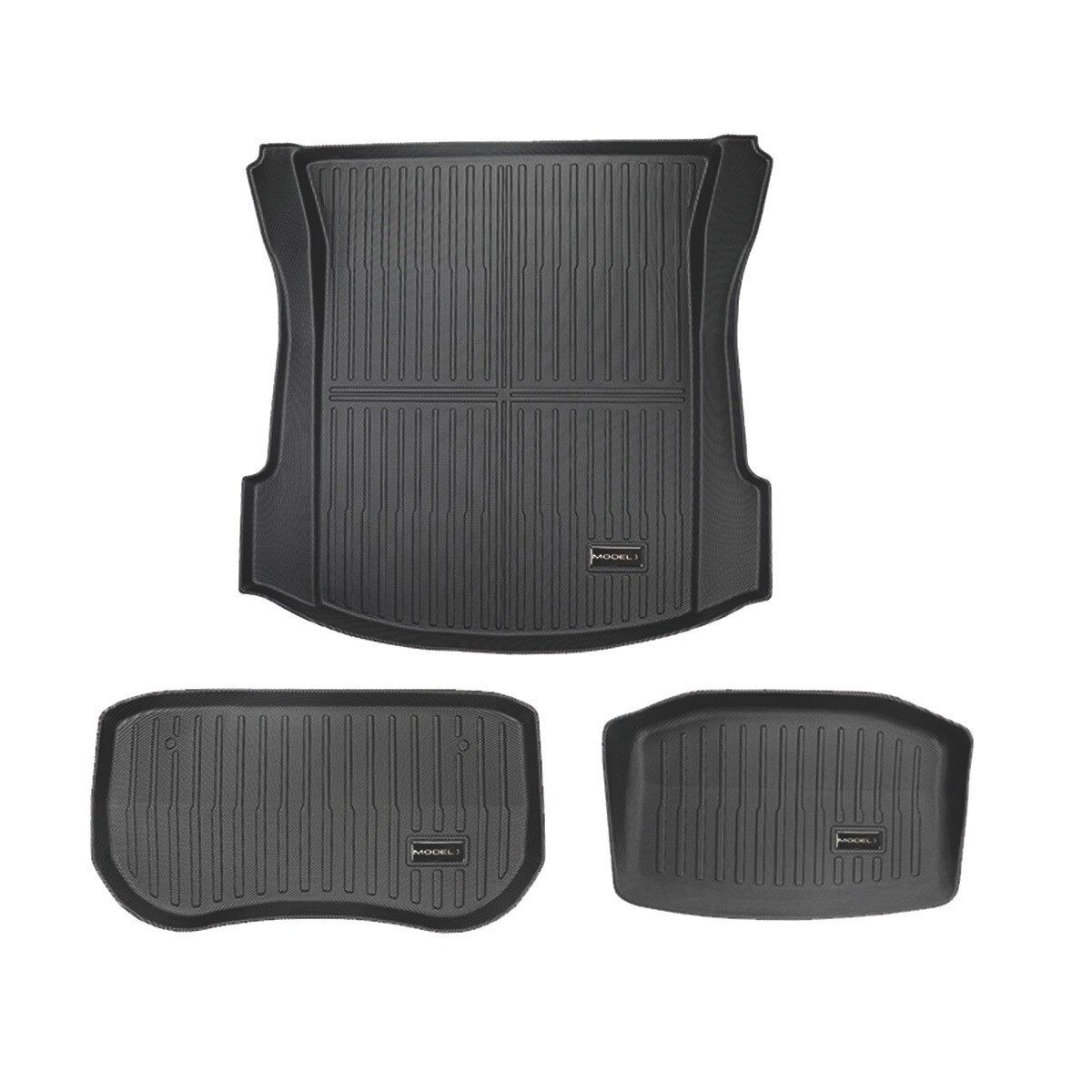 Car Front Rear Boot Trunk Mat Set Toolbox Luggage Tray for 21-24 Tesla Model 3
