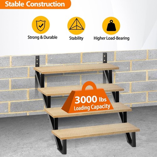 Secure 4-Step Metal Stair Stringer with Easy Installation - 3000 lbs Load - Picture 4 of 10