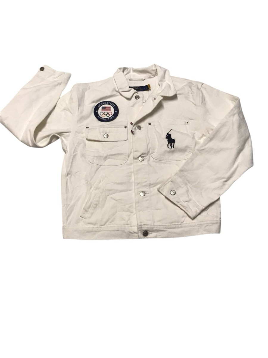〈新品〉POLO RALPH LAUREN【M】OLYMPIC ジャケット MENS Polo Ralph Lauren Olympic Opening Ceremony USA WHITE