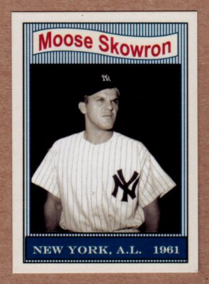 BILL SKOWRON, '61 NEW YORK YANKEES 50TH ANNIVERSARY #8, RARE EDITION / NM+ COND.