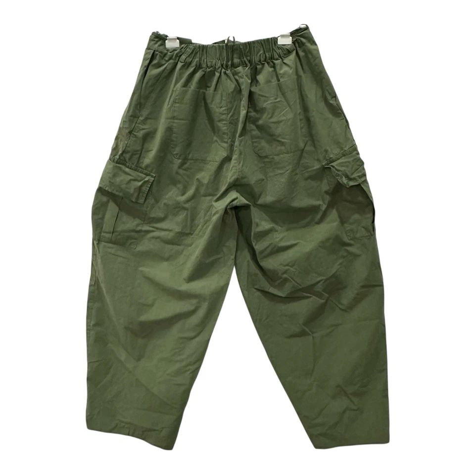 Pantalones cargo Layla en verde militar pierna ancha paracaídas pantalones globo 28x27 Foto 2 de 4
