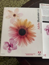 Adobe Illustrator CS2 WINDOWS Complete Retail Box Set W/Serial Number Discs, Etc