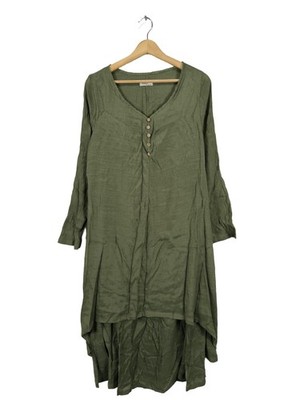ANSELF Langarmkleid Damen Kleid Gr. DE 42 khaki Casual-Look