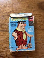 Flintstones 1961 Ed-U-Cards Pre-Historic Animal Rummy Card Game-Vintage-U.S.A.