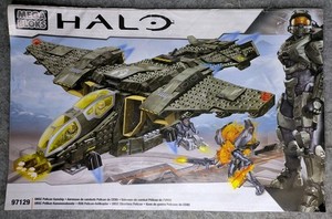 Mega Bloks HALO UNSC Pelican Gunship Instructions Manual 97129 (2013) – Original