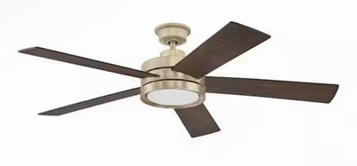 Home Decorators Collection Baxtan 56 in. Indoor Brushed Gold Ceiling Fan