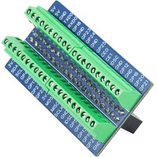 for RPi Pi IO GPIO Terminal Blocks Breakout Board 40Pin 2.54mm / 0.1" Mini Te...