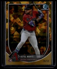 Ketel Marte 2025 Bowman Chrome Sapphire Edition Gold #/50
