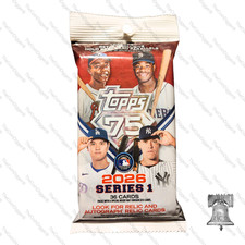 1pk 2026 Topps 75 "Series 1" Baseball Cards 36-Card Factory Sealed FAT PACKS