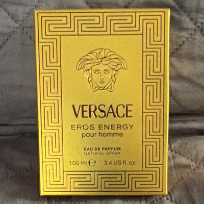 Versace Eros Energy Pour Homme Eau de Parfum Spray, 3.4 fl oz Regular