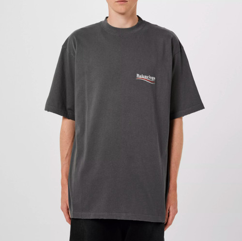BALENCIAGA Oversized embroidered cotton-jersey T-shirt unisex S