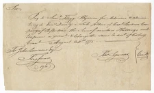 RARE 1775 Pennsylvania RIFLEMEN Siege of Boston SIGNED Rev War MEDICAL Document