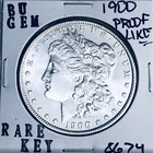 1900 BU GEM MORGAN SILVER DOLLAR UNC MS+++ U.S. MINT RARE COIN 8674