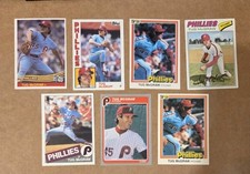 Dealer Lot (7) Tug McGraw Baseball Cards Philadelphia Phillies - NrMt