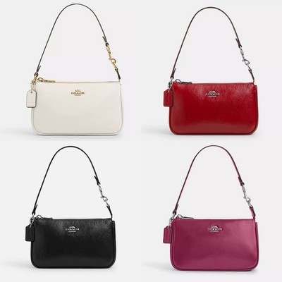 NWT Coach CW408 Nolita 19 Patent Leather Red/Black/Pearl/Pink