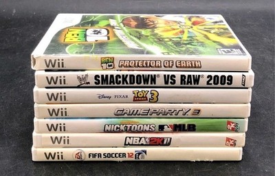 Ben 10 Toy Story 3 NBA 2K11 7 Nintendo Wii Game Lot Sports & Cartoon-Ships Today