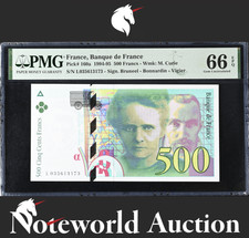France Banque de France 500 Francs 1994-95 P 160a UNC PMG 66 EPQ NR No Reserve
