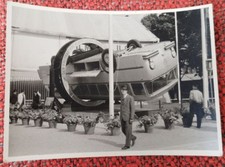 Altes Foto Verkehrs-Ausstellung München 1953, Klatte Bus, Omnibus freitragend