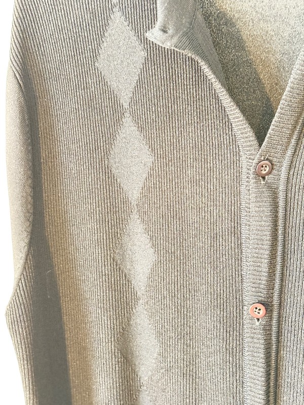 Men’s CLAIBORNE SS button up sweater BLACK  XL