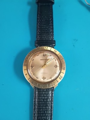 18k Solid Gold Bulova Accutron Astronaut GMT Watch - approx 41.6g of 18k