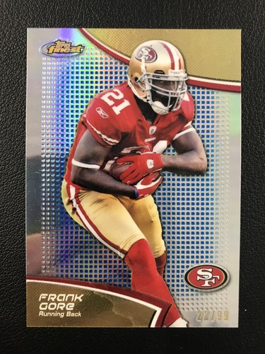2011 Topps Finest #19 Frank Gore San Francisco 49ers Blue Refractors /99 - Picture 1 of 2