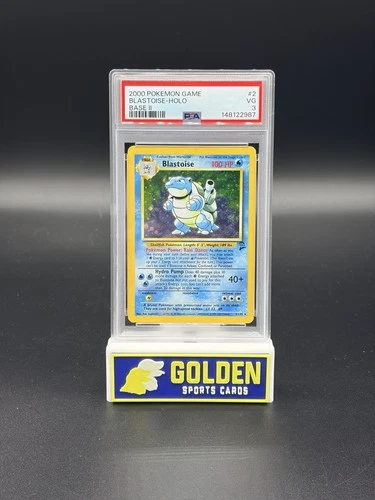 2000 POKÉMON BLASTOISE HOLO BASE SET 2 PSA 3 WOTC TCG