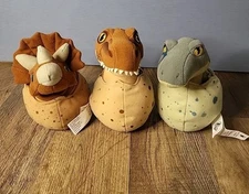 Lot Of 3 Jurassic World Hatching Egg  Baby Plushes