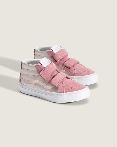 VANS Junior Sk8-Mid Reissue V Metallic Pop Pink Sz 6 NEW