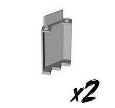 2x LEGO 87421 &bull; 2 x 2 H&ouml;he 1 Paneel &bull; panel &bull; hellgrau &bull; Light Bluish Gray