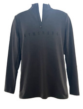 Gymshark Shirt Mens M Gray Long Sleeve 1/4 Zip Pullover Top Athletic Stretch