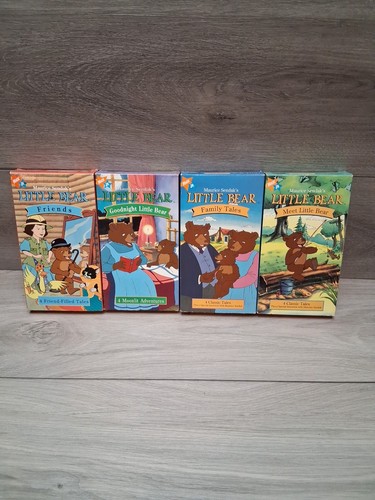 Maurice Sendak's Little Bear Lot of 4 VHS Orange Tapes Nick Jr. Summer Winter