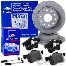 ATE PowerDisc BREMSSCHEIBEN + BELÄGE HINTEN für MERCEDES E-KLASSE W210 CLK C208