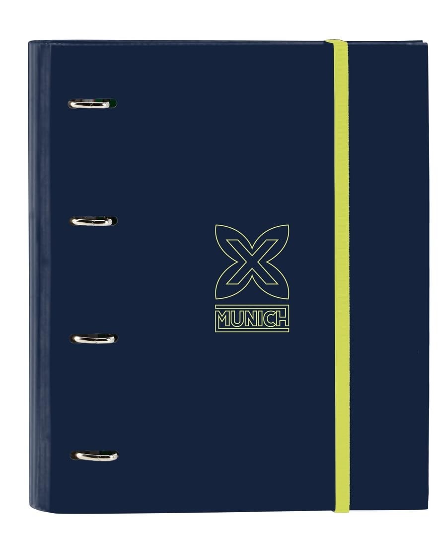 Safta Munich North – Folder 4 Rings of 35 cm with 100 A4 Sheets, Ideal for Child