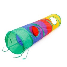 1pc Foldable Cat Play Tunnel 5-Type with Crinkle Toy for Indoor Pets - NEW
