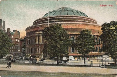 Vintage Albert Hall London Postcard Early 1900s Scenic Landmark