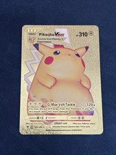 Pokemon Gold Foil Fan Art Card PIKACHU VMAX Gigantamax 310HP 044/185