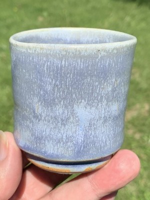 Vintage Ben Eberle Art Pottery Toothpick Pencil Holder Cup Signed Artisan Piece