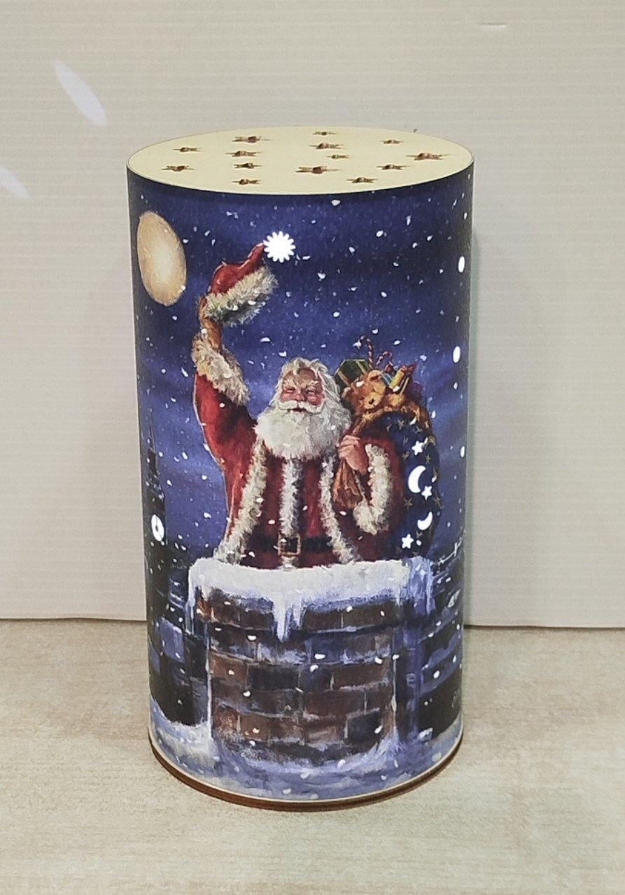 Estego Lampada Babbo Natale Proietta Luce 17 cm Diametro 9