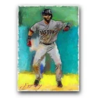 Dustin Pedroia #9 Art Card Limited 39/50 Edward Vela Signed (Boston Red Sox)