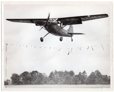 1960s US Army Cessna O-1 Bird Dog 111887 Liaison Aircraft - 8x10 Original Photo