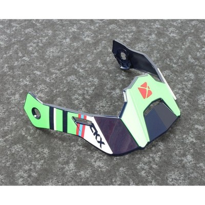 CKX Green/Navy/Black/White Visor for Tropic Razor-X Helmets - 515038