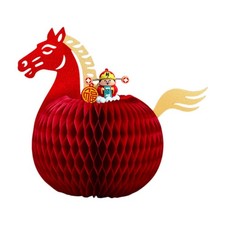 Chinese New Year Horse Honeycomb Centerpiece Year of The Horse 2026 Decorative