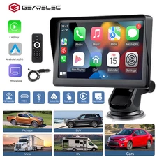 7'' Portable Wireless Apple CarPlay Android Auto Touch Screen Car Radio Stereo