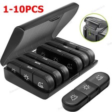 10PCS Weekly Pill Box Organizer 7 Day Medicine Storage Case 3 Times a Day Daily