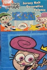 2003 Fairly Odd parents Nickelodeon Kids Jersey Knit Decorative Valance New