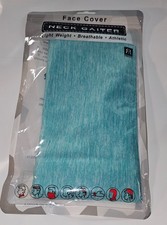 Athletic Blue Neck Gaiter Scarf Bandana Headband Multi Functional Face Mask