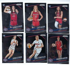 LOT OF 6 2025 PANINI PRIZM WNBA WASHINTON MYSTICS CARDS INCL 4 ROOKIES