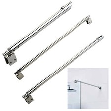 Adjustable Stainless Steel Shower Screen Support Bar Arms For 8-12mm Glass-Panel