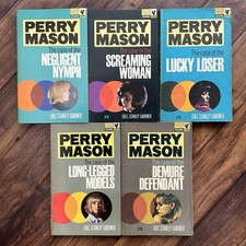 5 x Perry Mason - Erle Stanley Gardner - 1960’s Pan PB’s Bundle (3x1st Editions)